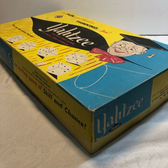 Vintage Yahtzee Game 1956, 1960 The Greeting Company Complete But No Orig Pencil - Picture 14 of 15